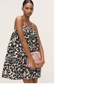 Anthropologie Maeve Cotton Strapless Swing Mini Dress XS new with tag